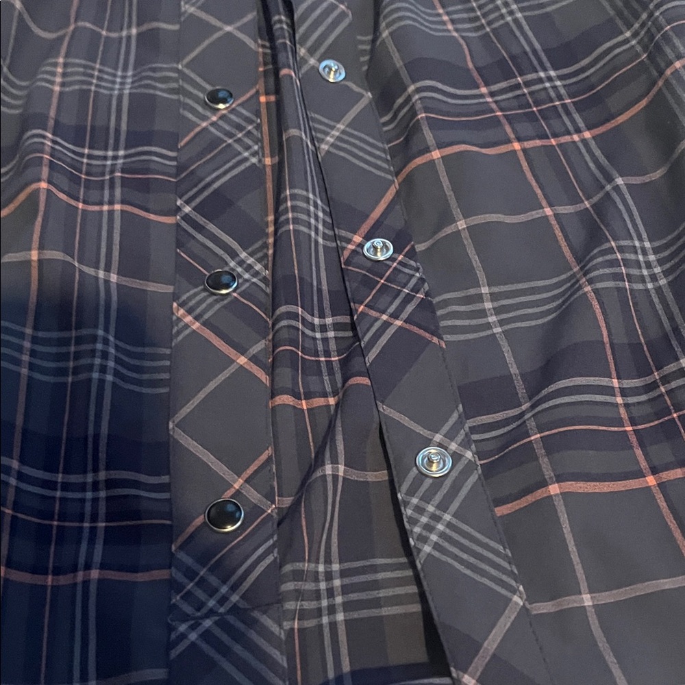 Flylow Blue Plaid Shirt - Picture 4 of 6